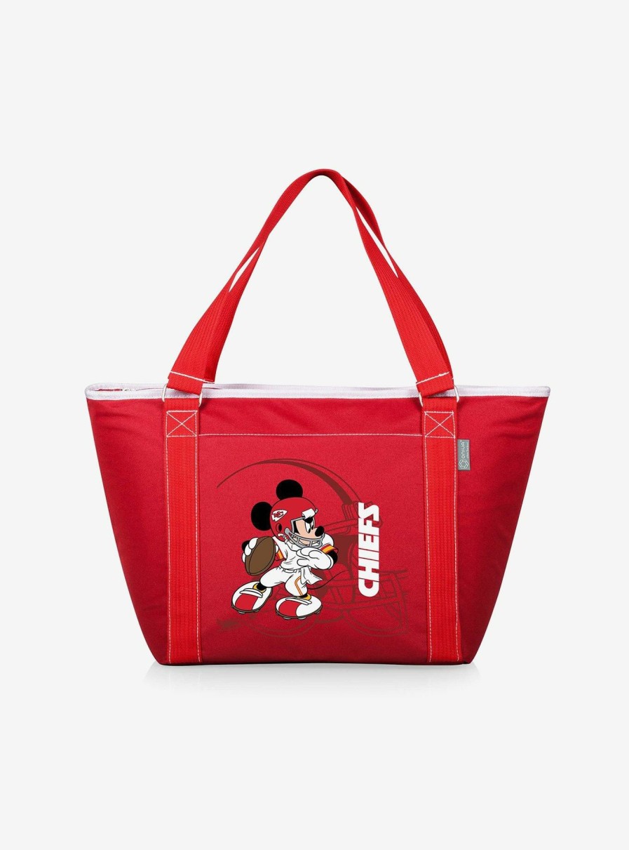 Outdoors * | Disney Mickey Mouse Nfl Kansas City Chiefs Tote Cooler Bag Less Expensive