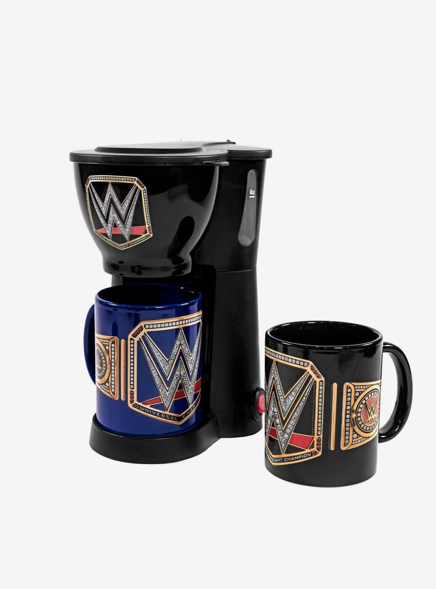 Kitchen * | Wwe Coffee Maker With 2 Mugs Sale Online