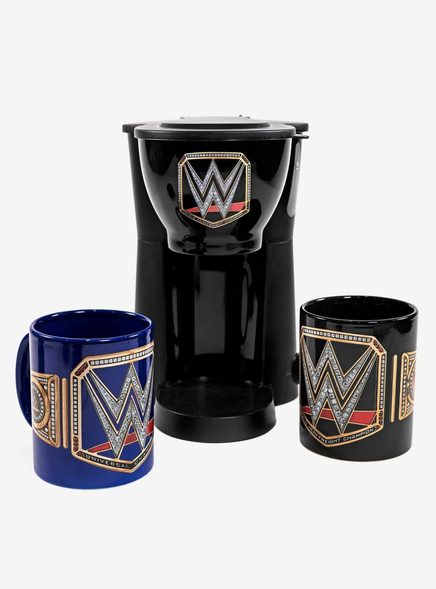 Kitchen * | Wwe Coffee Maker With 2 Mugs Sale Online